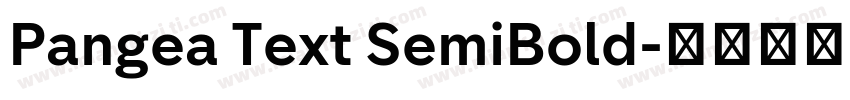 Pangea Text SemiBold字体转换